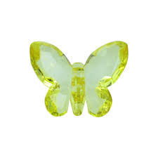 Papillon vert effet cristal