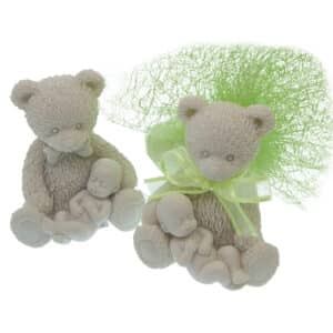 Figurine bébé en résine fille et garçon pour décoration de baptême ou baby shower