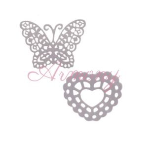 Autocollants décoratifs papillon et cœur pour mariage