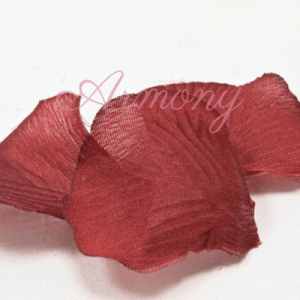 Lot de 100 pétales bordeaux en tissu pour décoration mariage