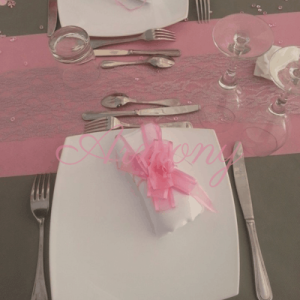 Nœud à tirer rose décoratif pour mariage