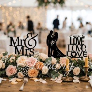 Cake topper mariage